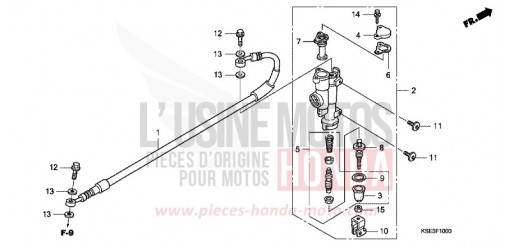 MAITRE-CYLINDRE FREIN AR. CRF150RB7 de 2007
